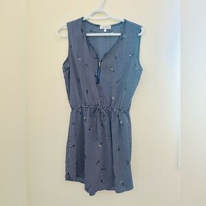 Stella Tweed Navy Striped Dress